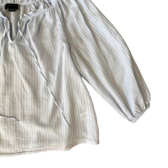 Light Blue Women's Sanctuary Peasant Top Size Medium - Picture 4 of 7